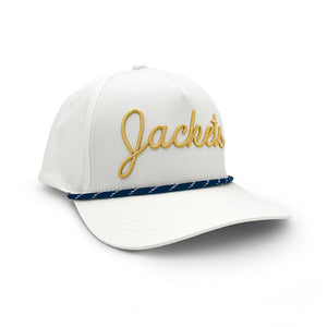 Georgia Tech Jackets Script Rope Hat, White