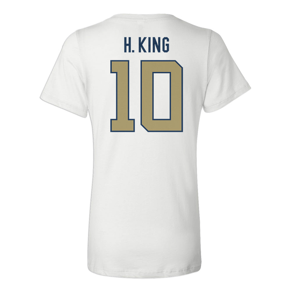 Georgia Tech Haynes King Football Jersey Women's V-Neck T-Shirt