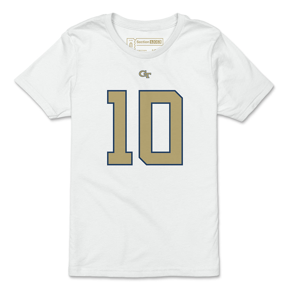 Georgia Tech Haynes King Football Jersey Youth T-Shirt