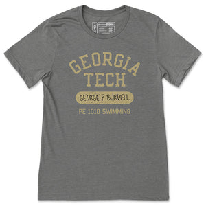 Georgia Tech George P. Burdell PE 1010 Swimming T-Shirt