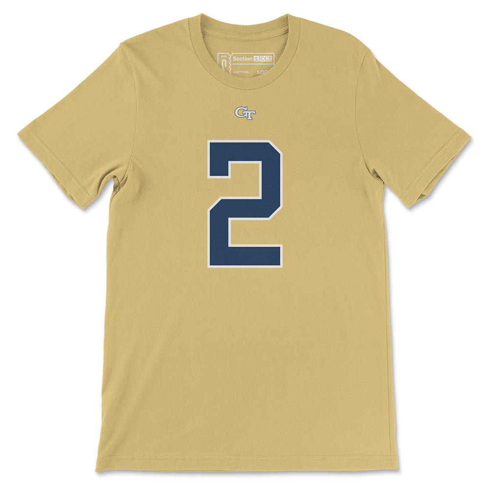 Georgia Tech Eric Singleton, Jr. Football Jersey T-Shirt