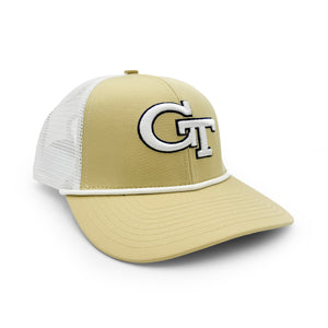 Georgia Tech Logo Rope Trucker Hat, Gold