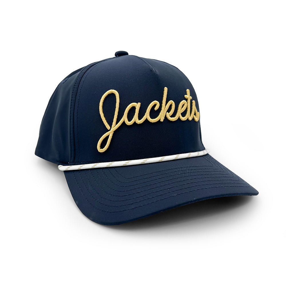 Georgia Tech Jackets Script Rope Hat, Navy