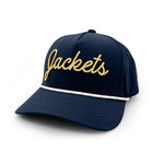 Load image into Gallery viewer, Georgia Tech Jackets Script Rope Hat, Navy
