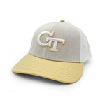 Load image into Gallery viewer, Georgia Tech Logo Trucker Hat, Gray and Gold
