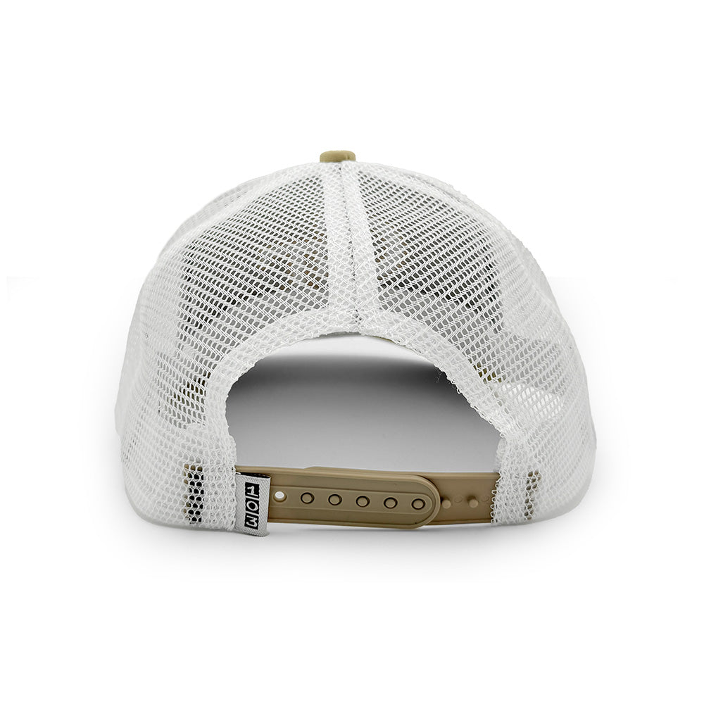 Georgia Tech Logo Trucker Hat, Gray and Gold